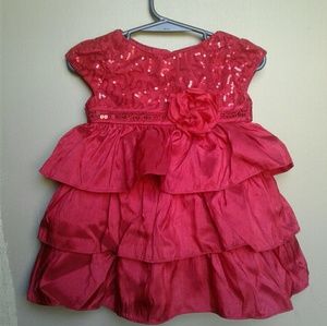Red baby girl dress